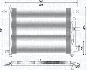 Magneti Marelli 350203943000 - Конденсатор кондиционера autospares.lv