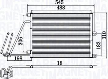 Magneti Marelli 350203950000 - Конденсатор кондиционера autospares.lv