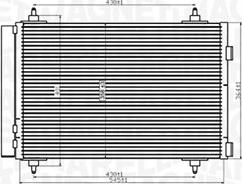 Magneti Marelli 350203916000 - Конденсатор кондиционера autospares.lv