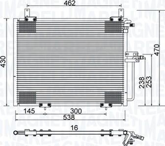 Magneti Marelli 350203988000 - Конденсатор кондиционера autospares.lv