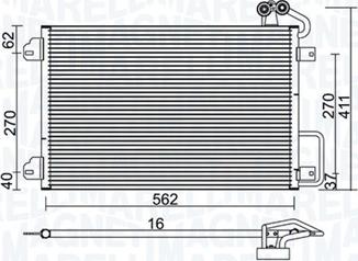 Magneti Marelli 350203938000 - Конденсатор кондиционера autospares.lv