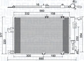 Magneti Marelli 350203927000 - Конденсатор кондиционера autospares.lv