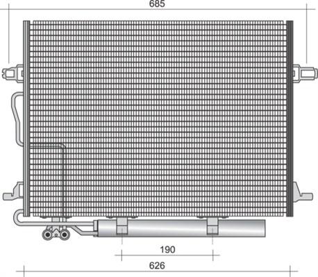 Magneti Marelli 350203438000 - Конденсатор кондиционера autospares.lv