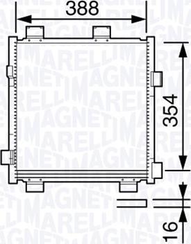 Magneti Marelli 350203695000 - Конденсатор кондиционера autospares.lv