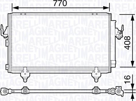 Magneti Marelli 350203691000 - Конденсатор кондиционера autospares.lv