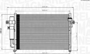 Magneti Marelli 350203846000 - Конденсатор кондиционера autospares.lv