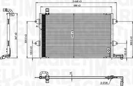 Magneti Marelli 350203840000 - Конденсатор кондиционера autospares.lv