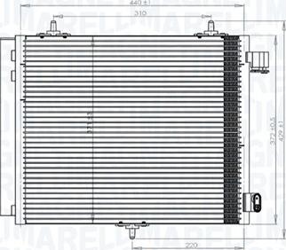 Magneti Marelli 350203818000 - Конденсатор кондиционера autospares.lv