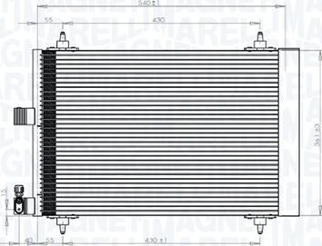 Magneti Marelli 350203839000 - Конденсатор кондиционера autospares.lv