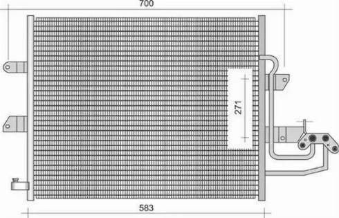 Ava Quality Cooling VW 5211 - Конденсатор кондиционера autospares.lv