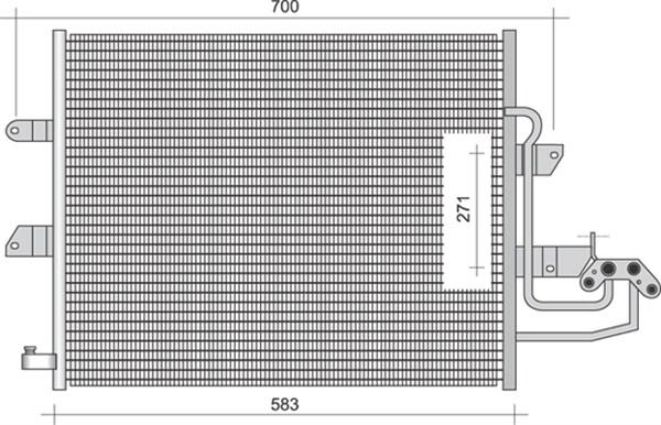 Magneti Marelli 350203344000 - Конденсатор кондиционера autospares.lv