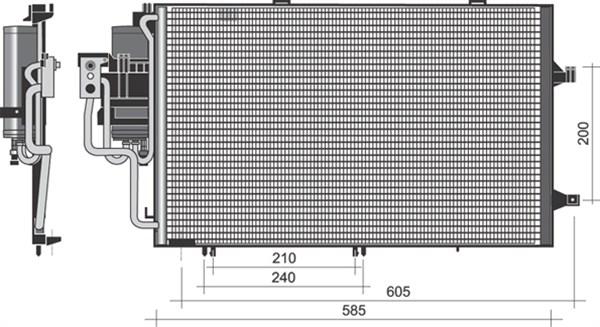 Magneti Marelli 350203351000 - Конденсатор кондиционера autospares.lv