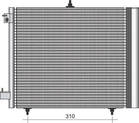 Magneti Marelli 350203384000 - Конденсатор кондиционера autospares.lv