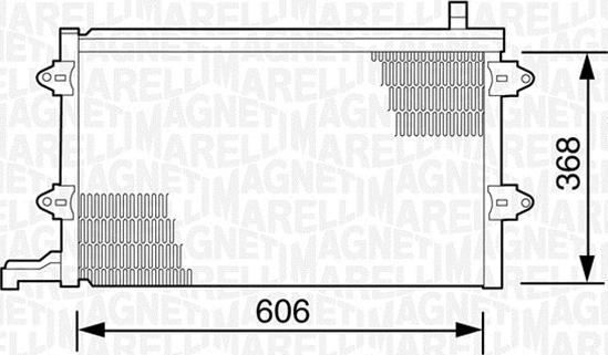 Magneti Marelli 350203243000 - Конденсатор кондиционера autospares.lv