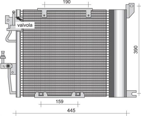 Magneti Marelli 350203256000 - Конденсатор кондиционера autospares.lv