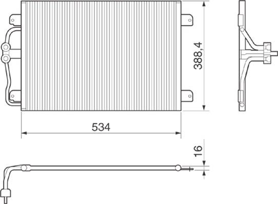 Magneti Marelli 350203215000 - Конденсатор кондиционера autospares.lv