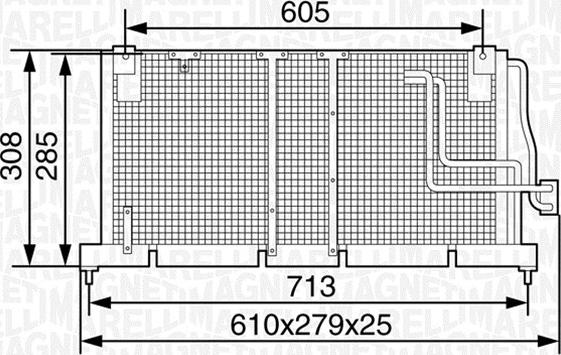 Magneti Marelli 350203233000 - Конденсатор кондиционера autospares.lv