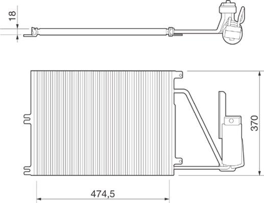 Magneti Marelli 350203220000 - Конденсатор кондиционера autospares.lv