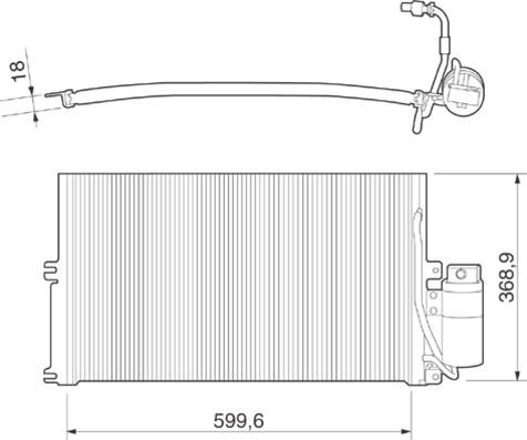 Magneti Marelli 350203221000 - Конденсатор кондиционера autospares.lv