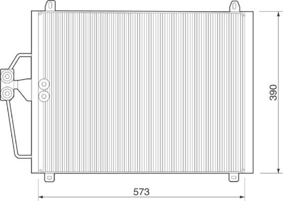 Magneti Marelli 350203222000 - Конденсатор кондиционера autospares.lv