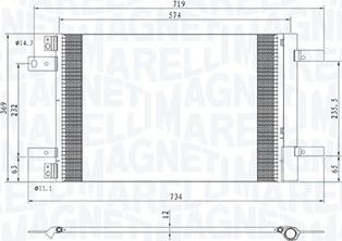 Magneti Marelli 350203766000 - Конденсатор кондиционера autospares.lv