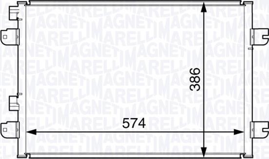 Magneti Marelli 350203728000 - Конденсатор кондиционера autospares.lv