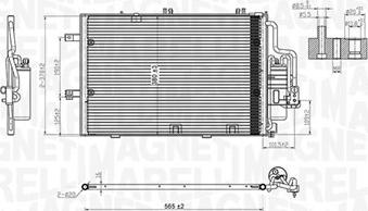 Magneti Marelli 350203770000 - Конденсатор кондиционера autospares.lv