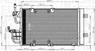 Magneti Marelli 350203771000 - Конденсатор кондиционера autospares.lv