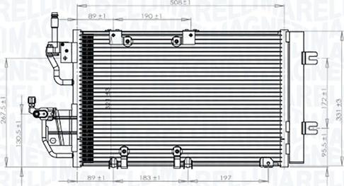 Magneti Marelli 350203771000 - Конденсатор кондиционера autospares.lv