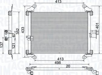 Magneti Marelli 350203772000 - Конденсатор кондиционера autospares.lv