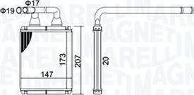 Magneti Marelli 350218496000 - Теплообменник, отопление салона autospares.lv