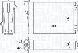 Magneti Marelli 350218463000 - Теплообменник, отопление салона autospares.lv