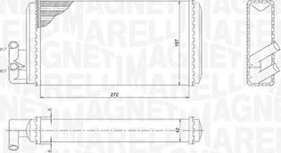 Magneti Marelli 350218403000 - Теплообменник, отопление салона autospares.lv