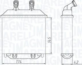 Magneti Marelli 350218415000 - Теплообменник, отопление салона autospares.lv