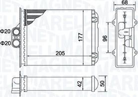 Magneti Marelli 350218482000 - Теплообменник, отопление салона autospares.lv