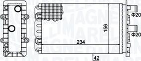 Magneti Marelli 350218475000 - Теплообменник, отопление салона autospares.lv