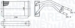 Magneti Marelli 350218477000 - Теплообменник, отопление салона autospares.lv