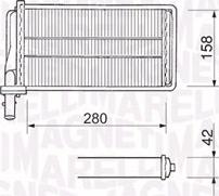 Magneti Marelli 350218061000 - Теплообменник, отопление салона autospares.lv