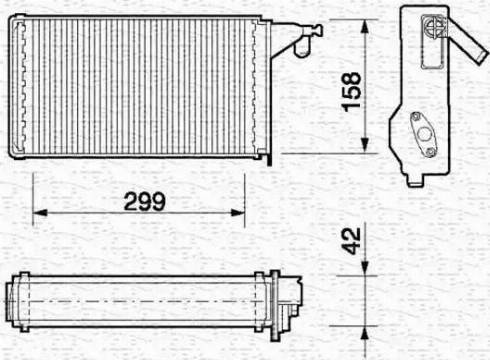 Magneti Marelli 350218062000 - Теплообменник, отопление салона autospares.lv