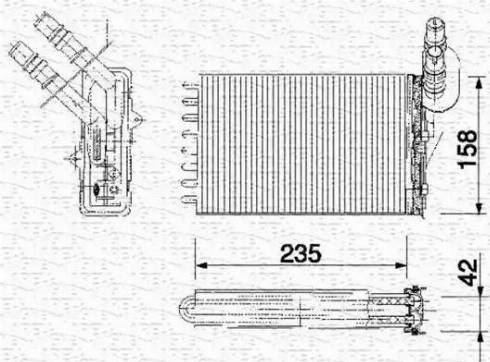 Magneti Marelli 350218159000 - Теплообменник, отопление салона autospares.lv