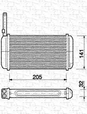 Magneti Marelli 350218156000 - Теплообменник, отопление салона autospares.lv