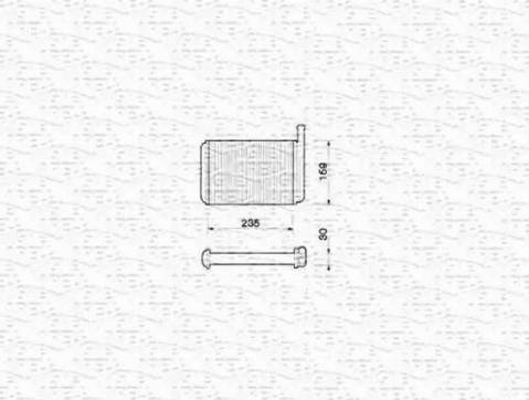 Magneti Marelli 350218208000 - Теплообменник, отопление салона autospares.lv