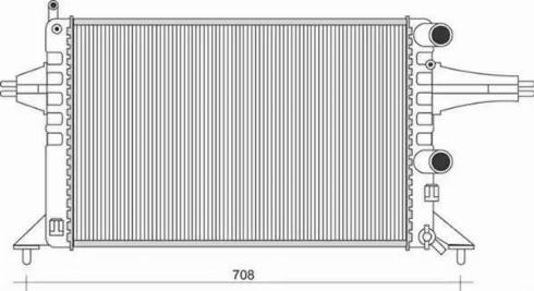 Magneti Marelli 350213966000 - Радиатор, охлаждение двигателя autospares.lv