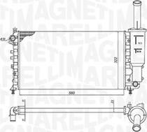 Magneti Marelli 350213902000 - Радиатор, охлаждение двигателя autospares.lv