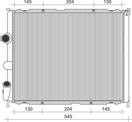 Magneti Marelli 350213989000 - Радиатор, охлаждение двигателя autospares.lv