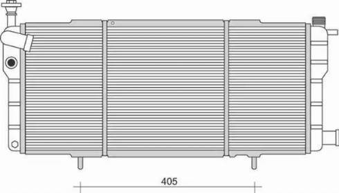 Magneti Marelli 350213984000 - Радиатор, охлаждение двигателя autospares.lv