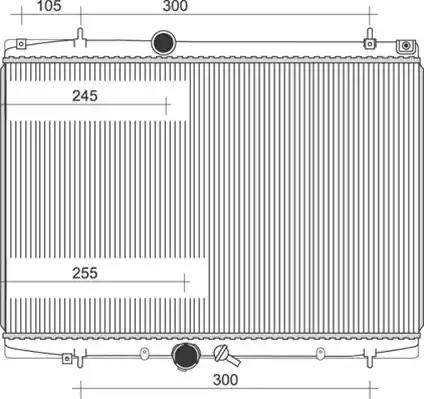 Magneti Marelli 350213985000 - Радиатор, охлаждение двигателя autospares.lv