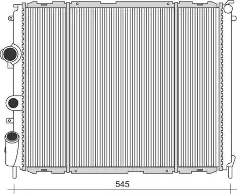 Magneti Marelli 350213988000 - Радиатор, охлаждение двигателя autospares.lv