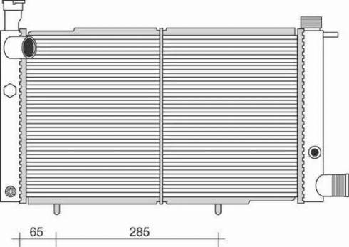 Magneti Marelli 350213982000 - Радиатор, охлаждение двигателя autospares.lv