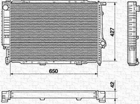 Magneti Marelli 350213434000 - Радиатор, охлаждение двигателя autospares.lv